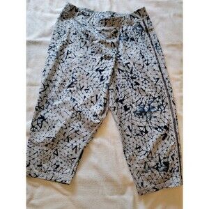 Lululemon Retreat Yogi Crop Yoga Pants‎ Star Crushed Silver Fox Deep Navy  Sz 4